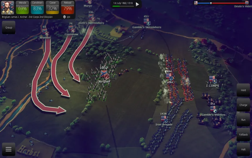 Скриншот 7 к игре Ultimate General: Gettysburg