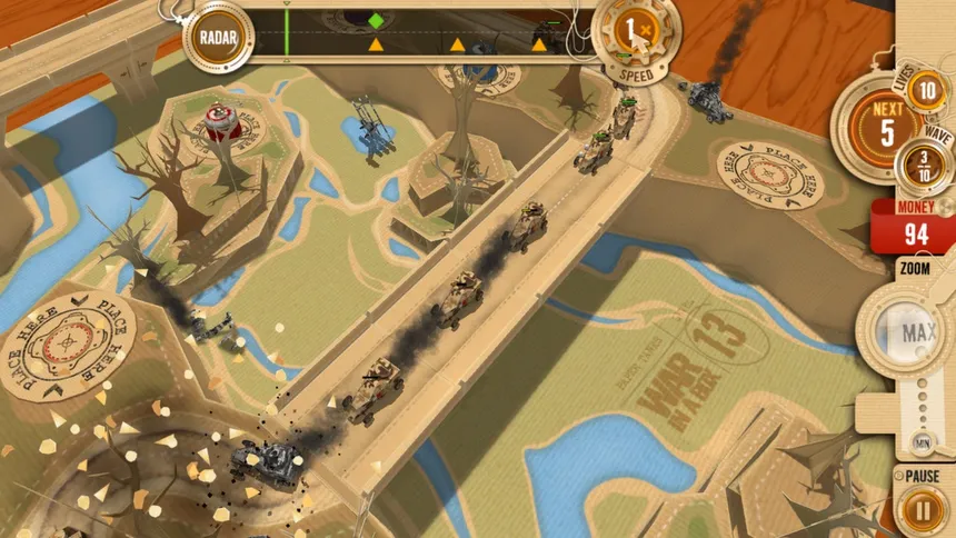 Скриншот 2 к игре War in a Box: Paper Tanks