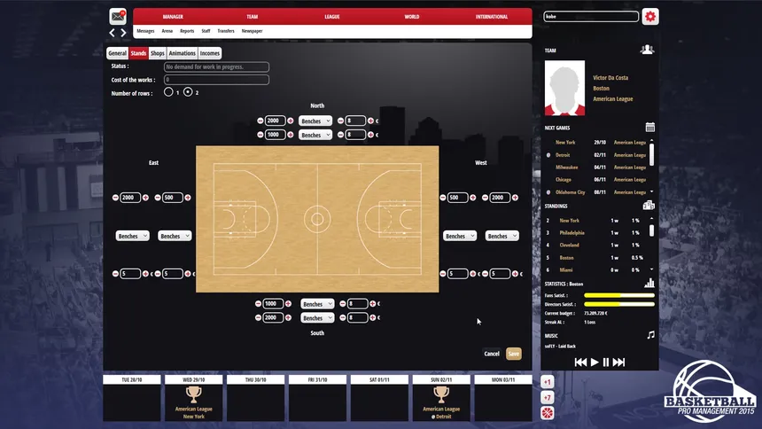 Скриншот 2 к игре Basketball Pro Management 2015