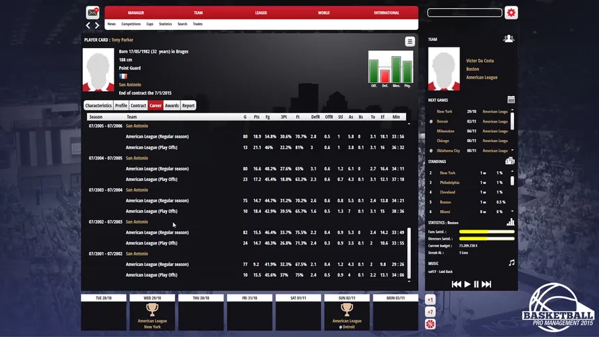 Скриншот 8 к игре Basketball Pro Management 2015
