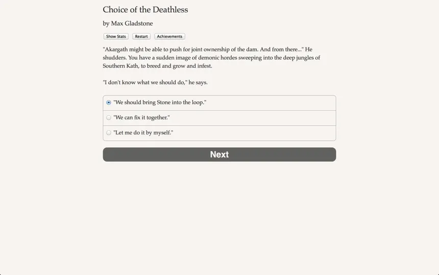 Скриншот 3 к игре Choice of the Deathless