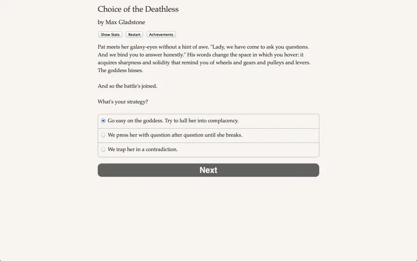 Скриншот 4 к игре Choice of the Deathless