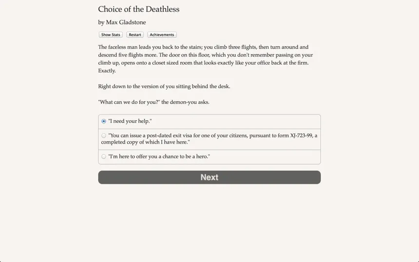 Скриншот 5 к игре Choice of the Deathless