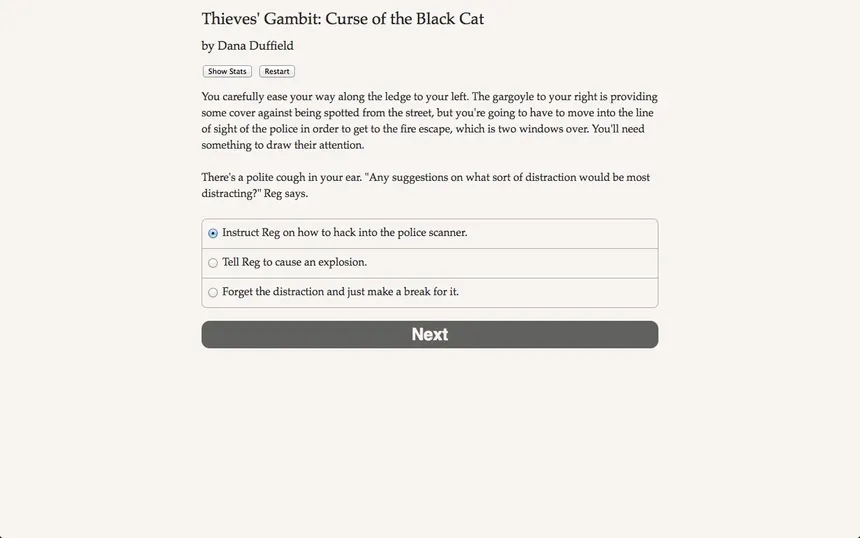 Скриншот 1 к игре Thieves' Gambit: The Curse of the Black Cat
