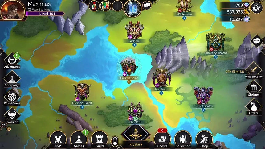 Скриншот 7 к игре Gems of War - Puzzle RPG