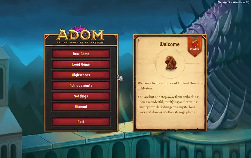 Скриншот 2 к игре ADOM (Ancient Domains Of Mystery)
