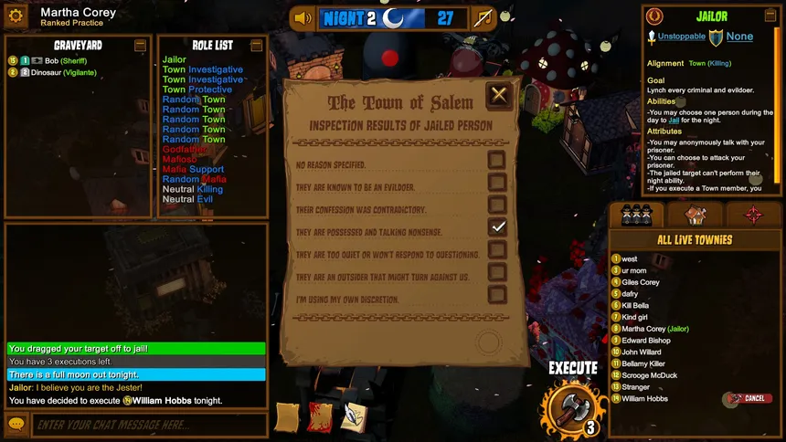 Скриншот 8 к игре Town of Salem