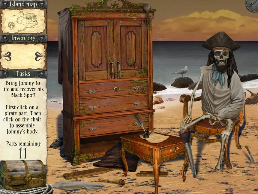 Скриншот 1 к игре Robinson Crusoe and the Cursed Pirates