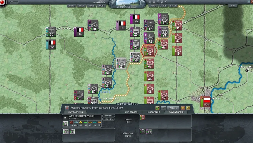 Скриншот 2 к игре Decisive Campaigns: The Blitzkrieg from Warsaw to Paris