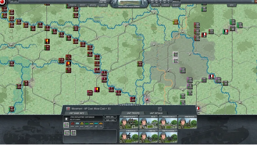 Скриншот 4 к игре Decisive Campaigns: The Blitzkrieg from Warsaw to Paris