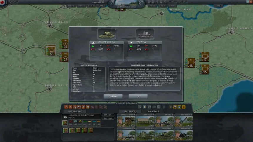 Скриншот 8 к игре Decisive Campaigns: The Blitzkrieg from Warsaw to Paris