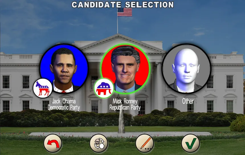 Скриншот 2 к игре The Race for the White House