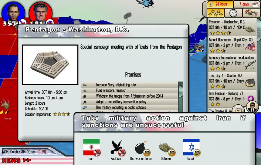 Скриншот 5 к игре The Race for the White House