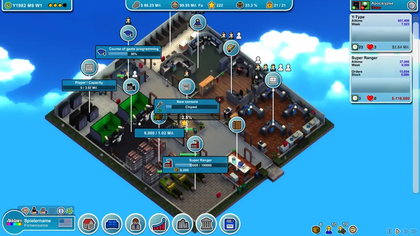 Скриншот 1 к игре Mad Games Tycoon