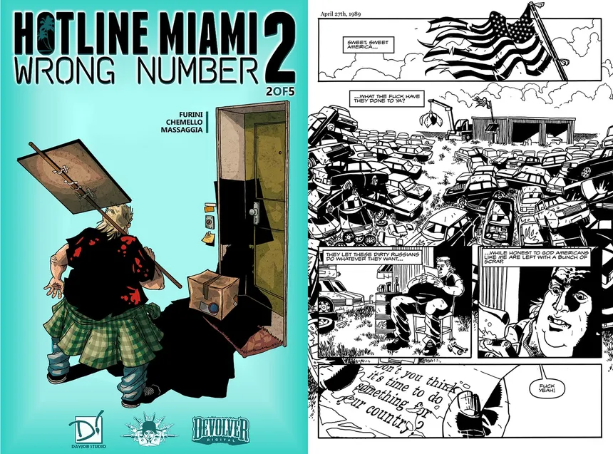 Скриншот 3 к игре Hotline Miami 2: Wrong Number Digital Comic