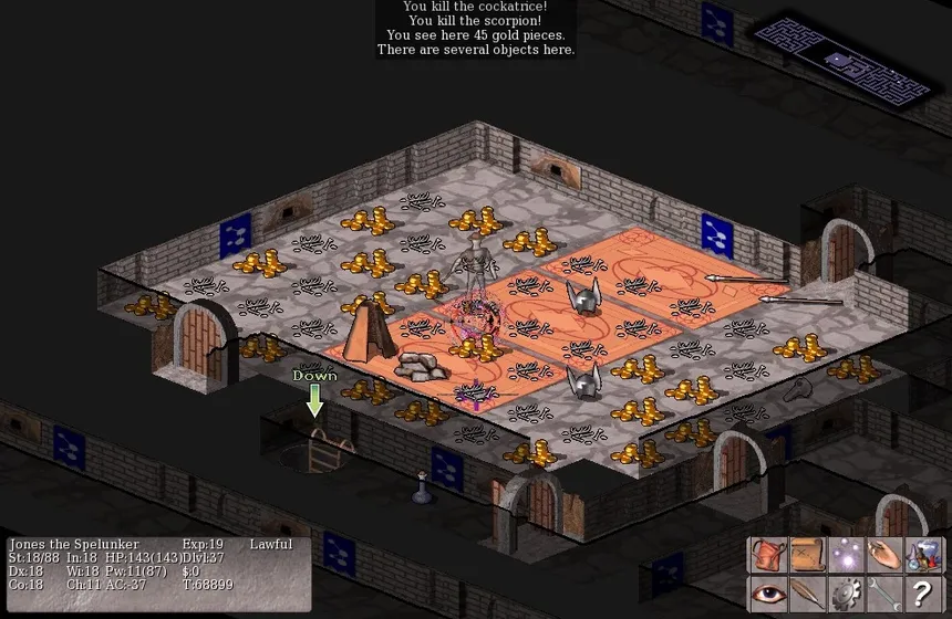 Скриншот 2 к игре Vulture for NetHack