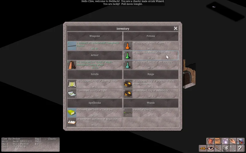Скриншот 3 к игре Vulture for NetHack