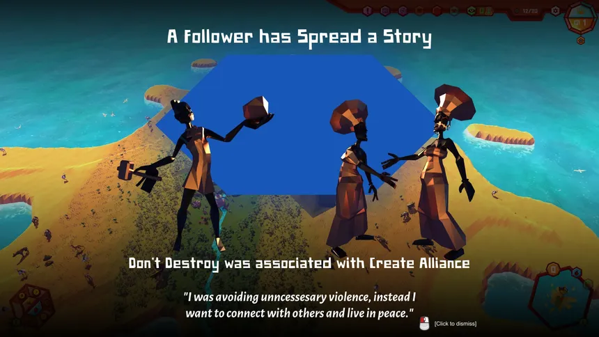 Скриншот 1 к игре Crest - an indirect god sim