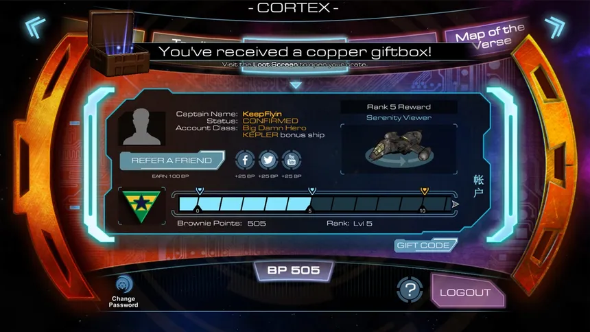 Скриншот 5 к игре Firefly Online Cortex