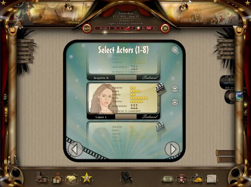 Скриншот 3 к игре World of Cinema - Movie Tycoon