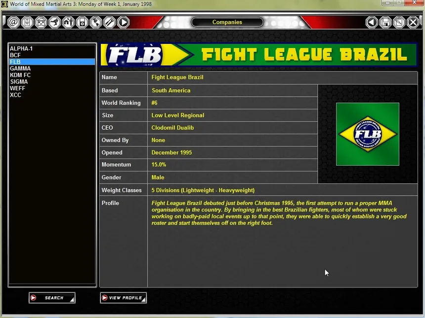 Скриншот 2 к игре World of Mixed Martial Arts 3