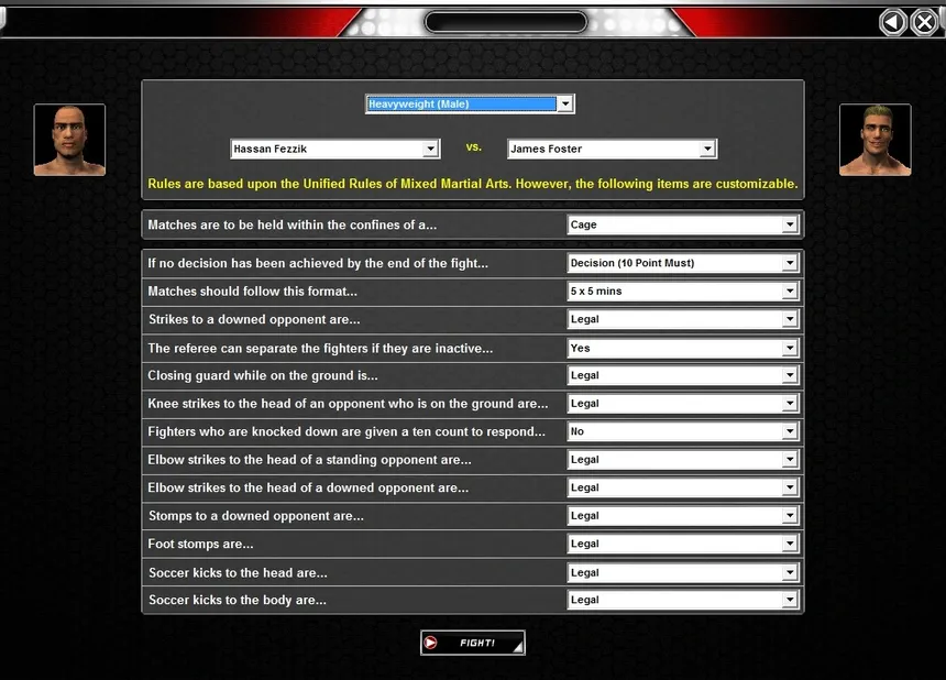Скриншот 8 к игре World of Mixed Martial Arts 3