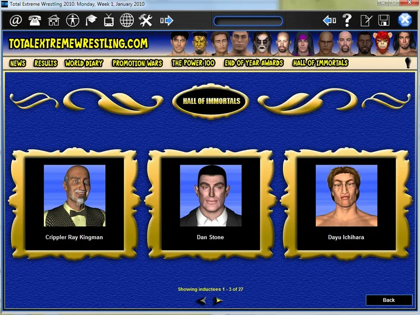 Скриншот 1 к игре Total Extreme Wrestling 2010
