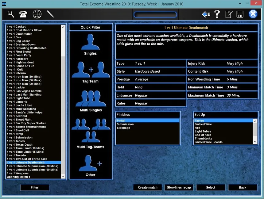 Скриншот 4 к игре Total Extreme Wrestling 2010