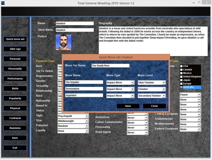 Скриншот 5 к игре Total Extreme Wrestling 2010