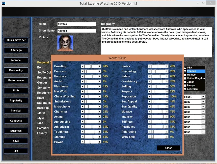 Скриншот 7 к игре Total Extreme Wrestling 2010