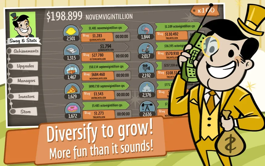 Скриншот 3 к игре AdVenture Capitalist