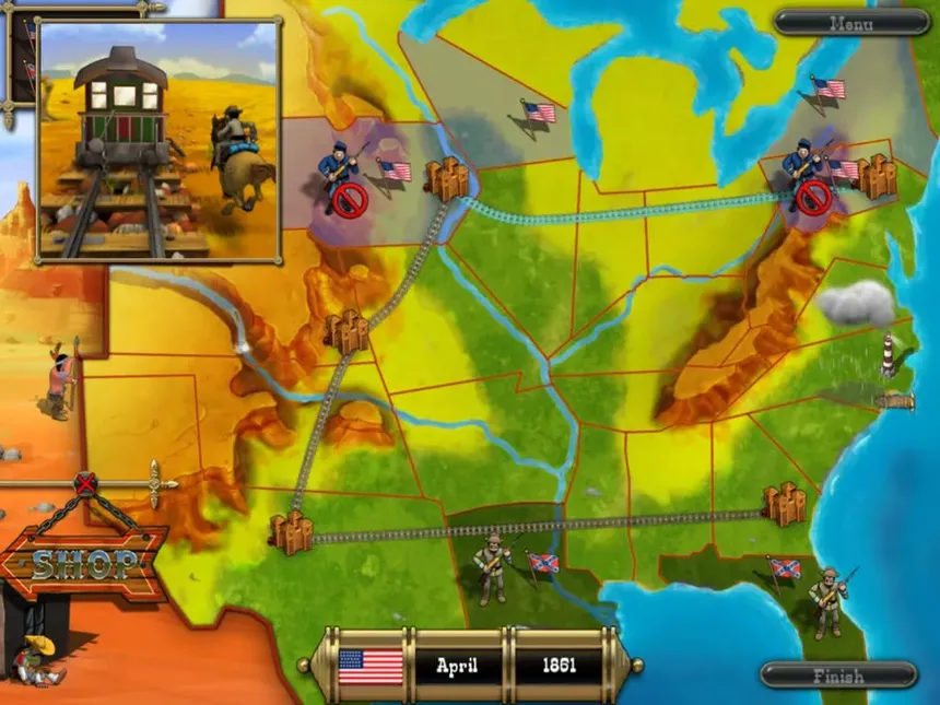 Скриншот 2 к игре The Bluecoats: North vs South
