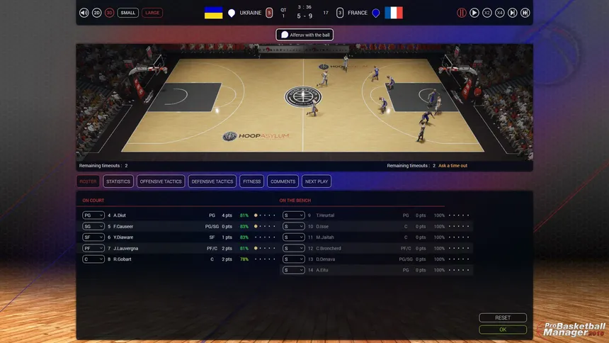 Скриншот 3 к игре Pro Basketball Manager 2016