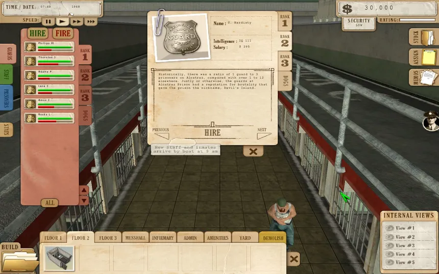 Скриншот 4 к игре Prison Tycoon Alcatraz