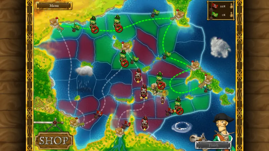 Скриншот 2 к игре Pirates vs Corsairs: Davy Jones's Gold