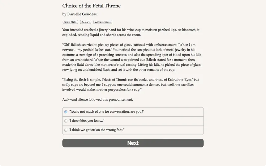 Скриншот 2 к игре Choice of the Petal Throne
