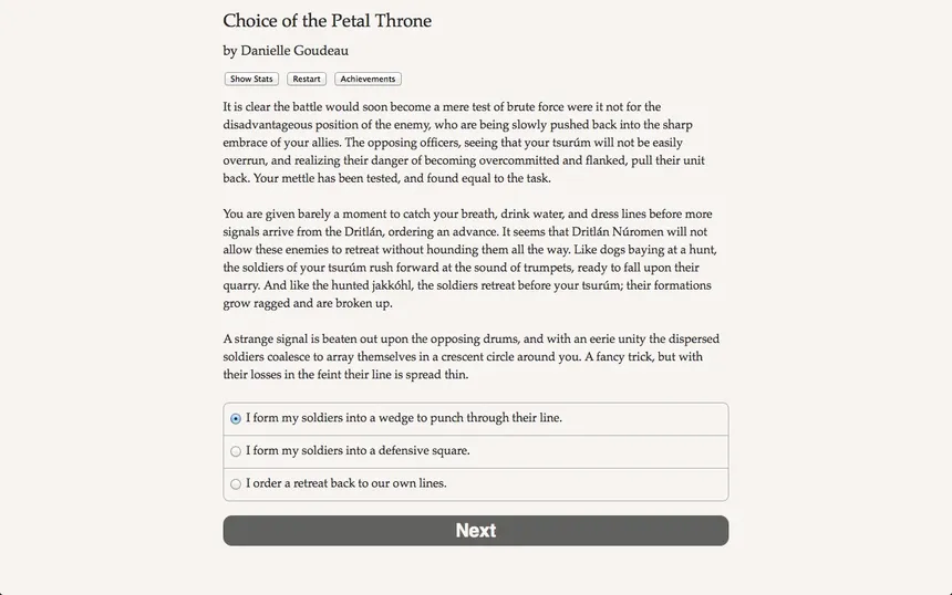 Скриншот 4 к игре Choice of the Petal Throne