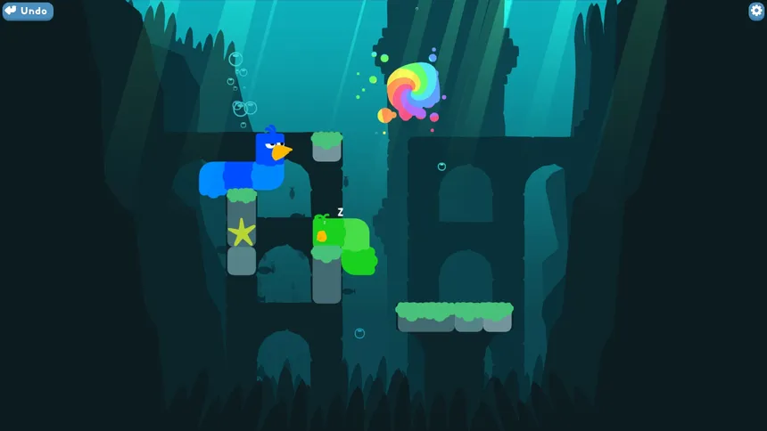 Скриншот 2 к игре Snakebird