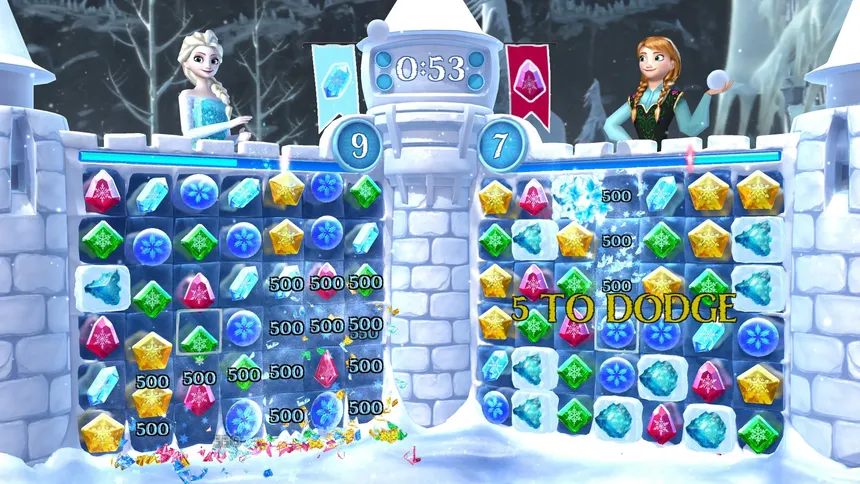 Скриншот 1 к игре Frozen Free Fall: Snowball Fight
