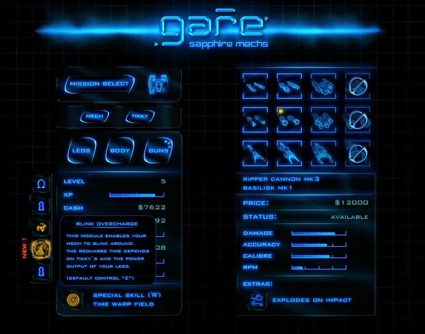 Скриншот 3 к игре Gare Sapphire Mechs