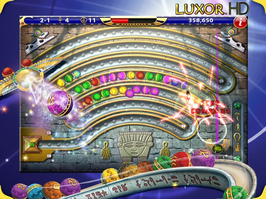 Скриншот 1 к игре Luxor HD