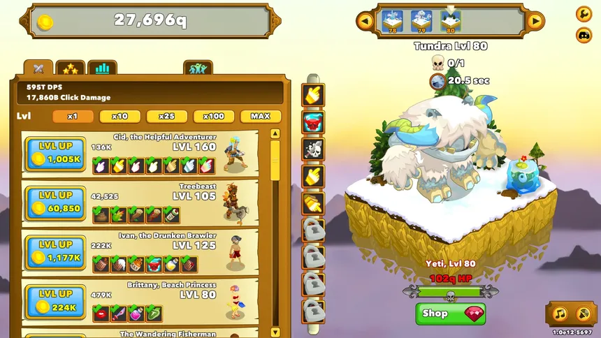 Скриншот 3 к игре Clicker Heroes