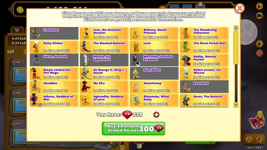 Скриншот 6 к игре Clicker Heroes