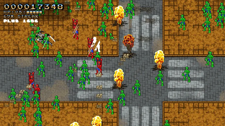 Скриншот 1 к игре Space Robot Samurai Zombie Slayer