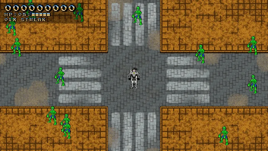 Скриншот 4 к игре Space Robot Samurai Zombie Slayer