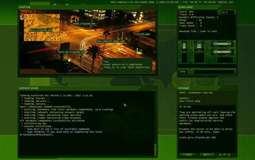 Скриншот 3 к игре Hacker Evolution Source Code