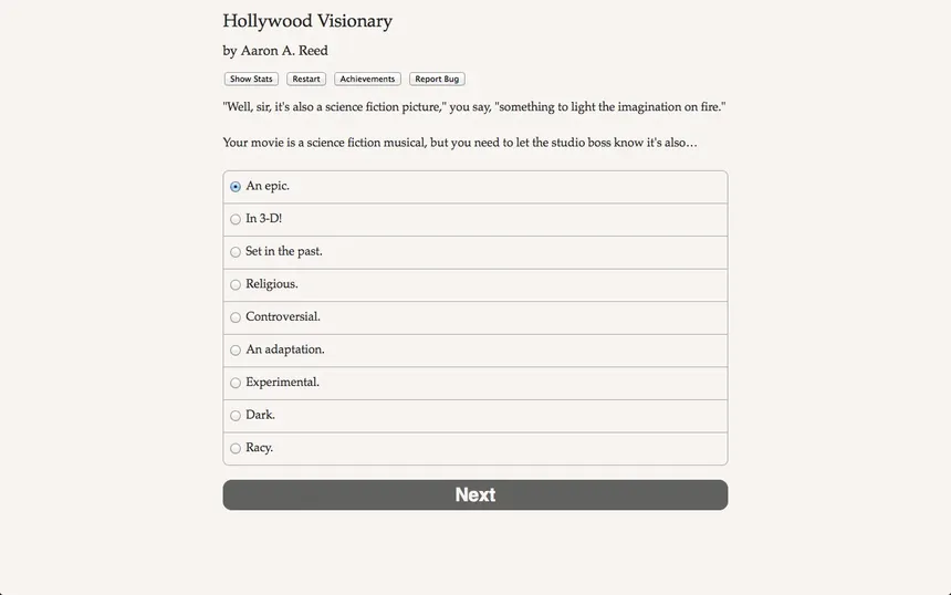 Скриншот 1 к игре Hollywood Visionary