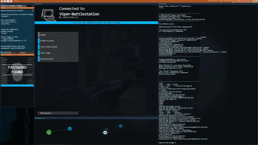 Скриншот 1 к игре Hacknet