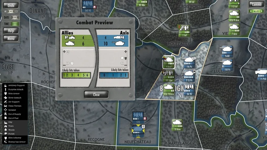 Скриншот 4 к игре Battle of the Bulge