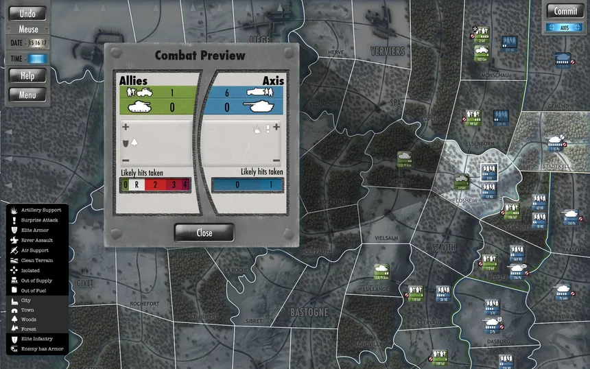Скриншот 8 к игре Battle of the Bulge